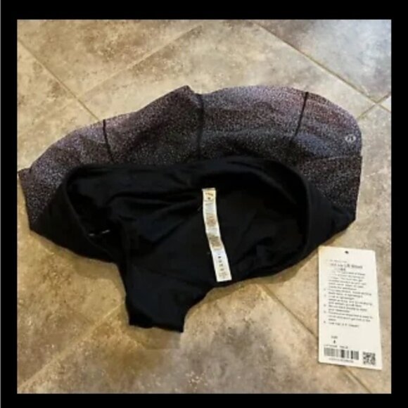 Lululemon Athletica Speed Up Short ombré speckle stop print pink black lined 4 - Picture 4 of 6